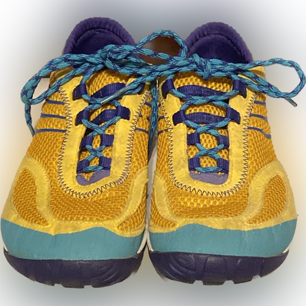 Womens Merrell Pace Glove Nectar Ultra Marine Waterproof Sneakers Sz 8